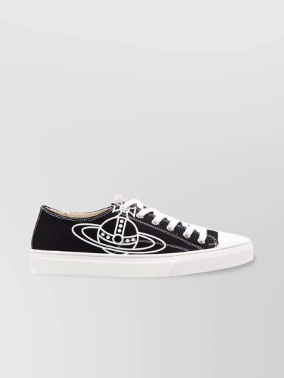 VIVIENNE WESTWOOD RUBBER SOLE LOGO LOW-TOP SNEAKERS