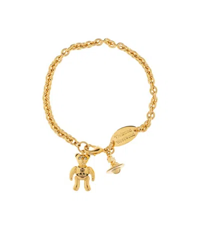 Vivienne Westwood 'ruby Small' Bracelet In Gold