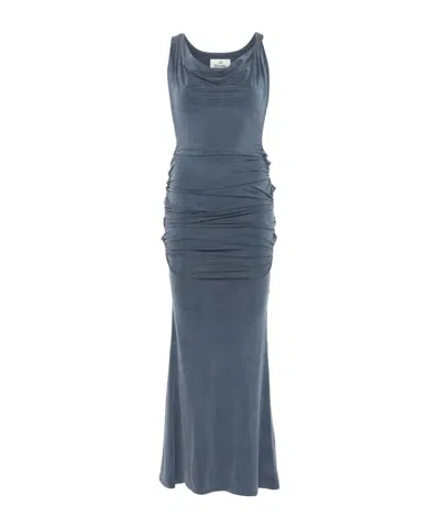 VIVIENNE WESTWOOD VIVIENNE WESTWOOD SCOOP NECK RUCHED MAXI DRESS