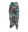 Vivienne Westwood Panther Tartan Gathered Midi Skirt In Multi