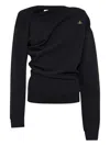Vivienne Westwood Asymmetric Sweatshirt In Black
