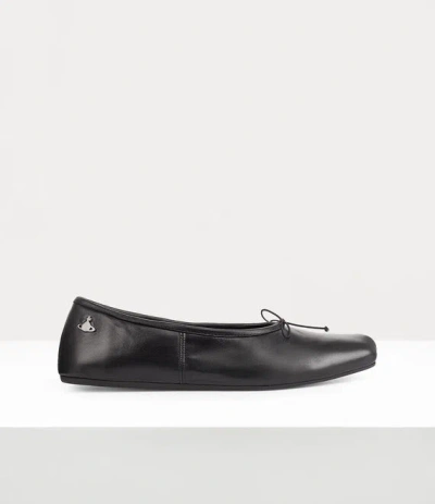 Vivienne Westwood Rudolph Ballet Slipper Nappa Leather Black 6-40 Men