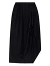 Vivienne Westwood Ruffled Pocketed Asymmetrical Skirt In Black