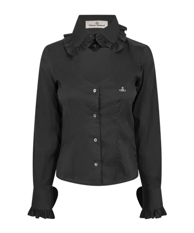 Vivienne Westwood Ruffled Shirt In Black