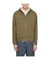 Vivienne Westwood Rugged Zipper Sweatshirt In Green