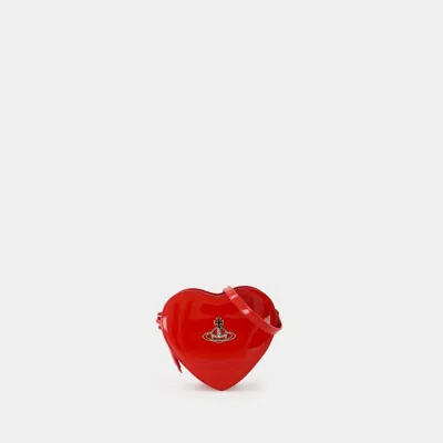 Vivienne Westwood Louise Heart Crossbody -  - Leather - Red