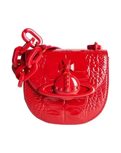 Vivienne Westwood Saddle Bag Woman Shoulder Bag Red Size - Calfskin