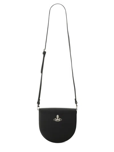 Vivienne Westwood Saddle" Shoulder Bag In Black