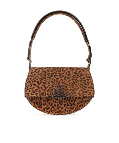 Vivienne Westwood Sadie Shoulder Bag In Brown