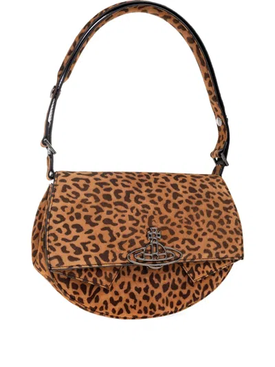 Vivienne Westwood Sadie Shoulder Bag In Brown