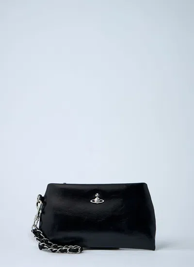 Vivienne Westwood Sadie Wristlet Crossbody Bag In Black
