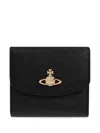 Vivienne Westwood Saffiano-leather Wallet In Black