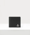 Vivienne Westwood Saffiano Man Wallet With Coin Pocket Faux Leather Black One Size Men In Black