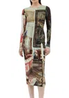 Vivienne Westwood Boulle Printed Midi Dress In Salon
