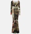 Vivienne Westwood Saloon Maxi Dress In Multicoloured