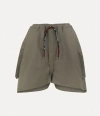 Vivienne Westwood Saloon Shorts Cotton Drill Khaki 44 Women In Khaki