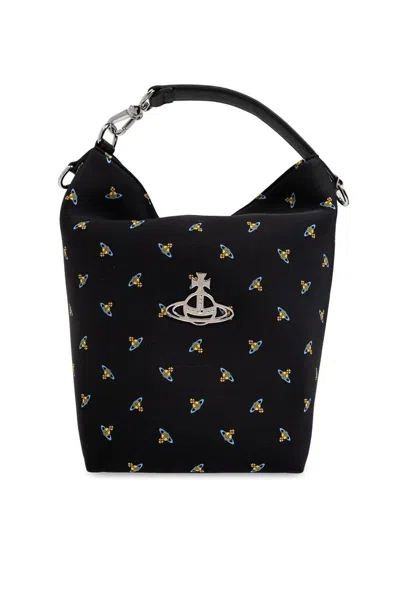 Vivienne Westwood Sam Medium Tote Bag In Black