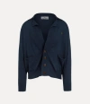 Vivienne Westwood Samuel Cardigan Cotton / Cashmere Navy Blue Xxl Men In Blue