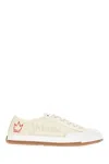 Vivienne Westwood Man Sneakers Cream Size 9 Textile Fibers In White