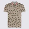 Vivienne Westwood Orb Logo Print Polo Shirt In Sand Overdye Orb