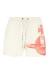 Vivienne Westwood Orb-print Drawstring Swim Shorts In Neutral