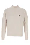 Vivienne Westwood Fisherman Knit Sweater High Neck In White