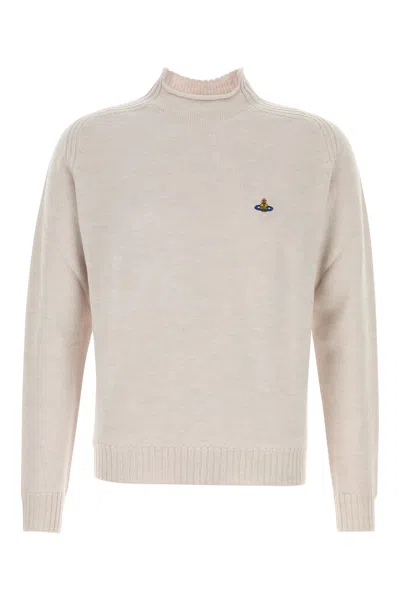 VIVIENNE WESTWOOD VIVIENNE WESTWOOD SAND WOOL FISHERMAN SWEATER