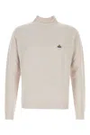 Vivienne Westwood Fisherman Knit Sweater High Neck In White