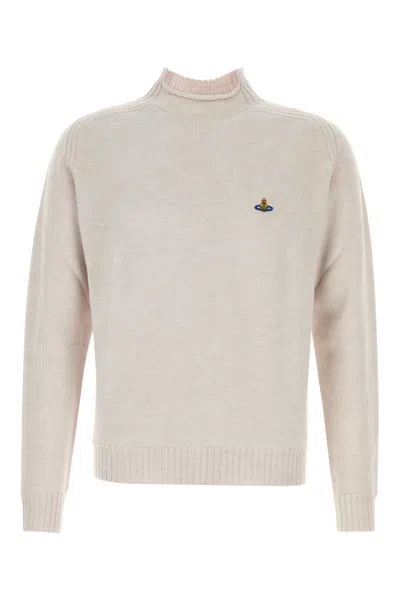 VIVIENNE WESTWOOD SAND WOOL FISHERMAN SWEATER