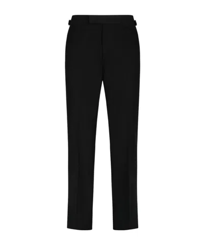 Vivienne Westwood Sang Straight-leg Cotton Trousers In Black