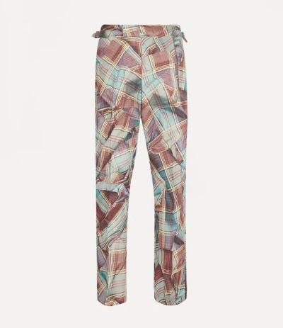 Vivienne Westwood Sang Trousers Wool Multi Tartan Pattern 50 Men