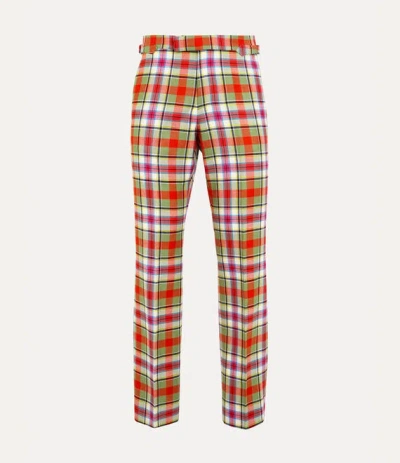 Vivienne Westwood Sang Trousers Wool Tartan 54 Men In Aw24-m209