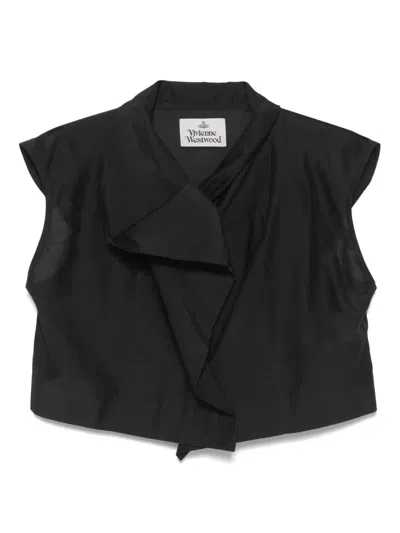 Vivienne Westwood Satin Blouse In Black