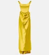 Vivienne Westwood Satin Gown In Yellow