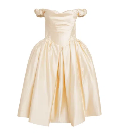 Vivienne Westwood Satin Lady Midi Dress In Multi