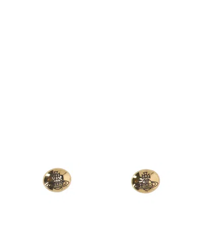 Vivienne Westwood Saturn Pattern Earrings In Gold