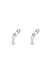 Vivienne Westwood Saturn Pendant Earrings In Gray