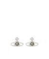 Vivienne Westwood Saturn Shaped Earrings In White
