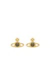Vivienne Westwood Saturn Shaped Earrings In Yellow