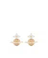 Vivienne Westwood Saturn Shaped Earrings In Gold