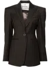 Vivienne Westwood Check Pattern Blazer Peak Lapels In Brown