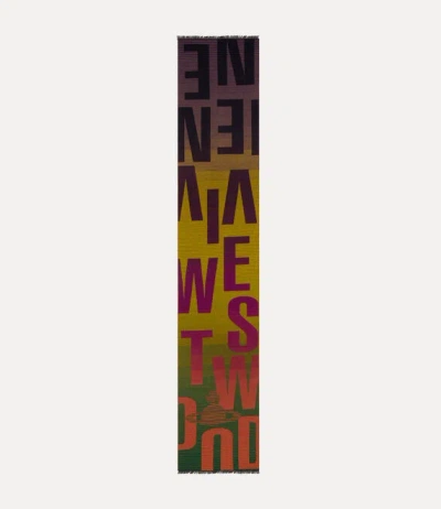 Vivienne Westwood Scarf Green Vw Scarf Unisex