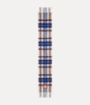 Vivienne Westwood Scarf White / Red / Blue Chunky Tartan Unisex In Multi