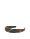 Vivienne Westwood Scarlet Tartan Headband In Multi