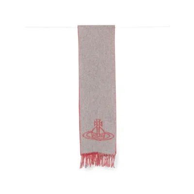 Vivienne Westwood Scarves In Grey/red