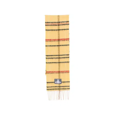 Vivienne Westwood Tasseled Scarf In Yellow