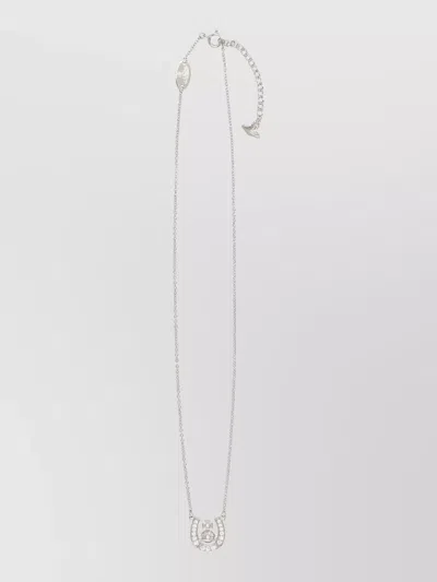 Vivienne Westwood Sea Pendant Necklace Recycled Silver In White