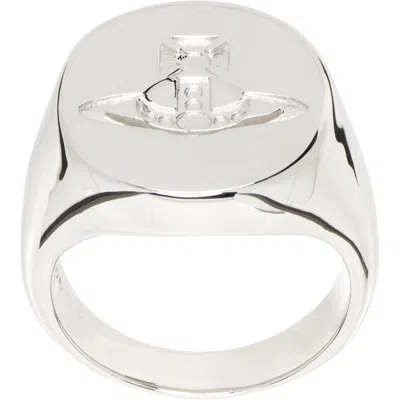 Vivienne Westwood Seal Ring In White