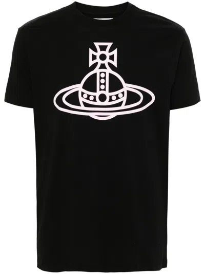 Vivienne Westwood T-shirt E Polo Nero In Black