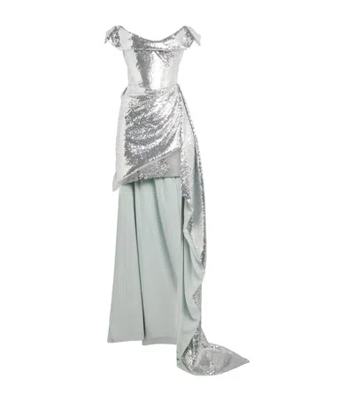 Vivienne Westwood Sequin-embellished Comet Gown In Animal Print